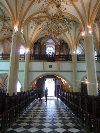 I Sankt Petri-kyrkan.