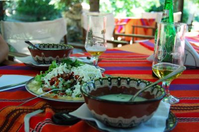 Lunch i Arbanasi.