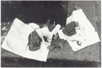 ”Kveitl” på Remuh-begravningsplatsen, Kraków, augusti 1992. Foto: Ulf Irheden.